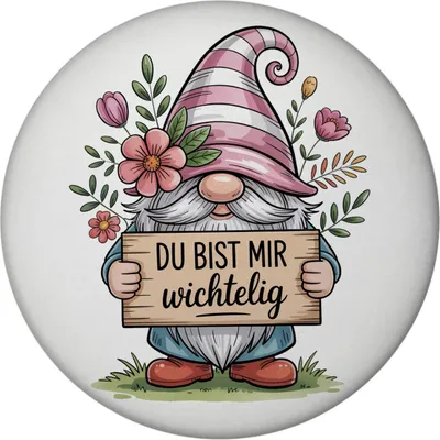 Produktbild von Du bist mir wichtelig Magnet für Pflanzenfreunde und Wichtelfans