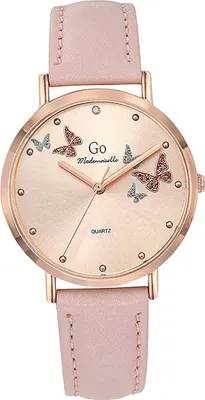 Zdjęcie produktu dla Girl Only Damski zegarek kwarcowy Mademoiselle Motyw motyla Różowy skórzany pasek D2UGO699539