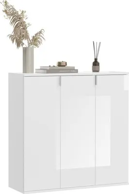Produktbild von Meublorama XX-X07A9S22, 3 Tür(en), 8 Regale, Weiß, 2 Jahr(e), 340 mm, 910 mm