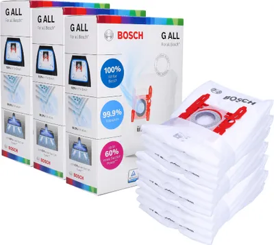 Produktbild von Bosch BBZ16GALLFilter (12) Typ GALL | Staubsaugerbeutel Bosch G All BBZ41FGALL ARTIKELNUMMER. 17000940 - 12 STÜCK