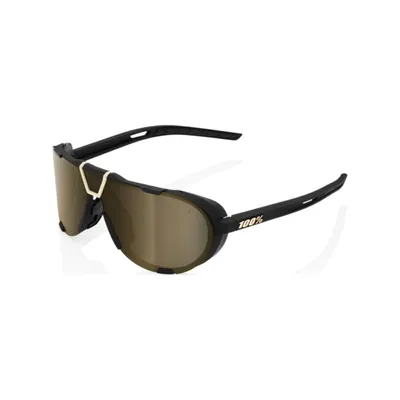 Image de lunettes de cyclisme 100% Westcraft Soft Tact Black/Soft Gold Mirror