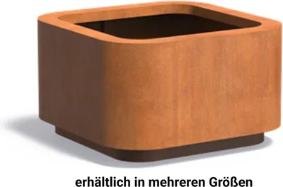 Produktbild von Adezz Rohin aus Corten-Stahl Pflanzgefäß Pflanzkübel Blumentopf Blumenkübel
