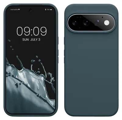 Produktbild von kwmobile Handyhülle für Google Pixel 11 Pro XL Hülle - Case Silikon - Kabelloses Laden - Schutzhülle Cover in Dunkler Schiefer