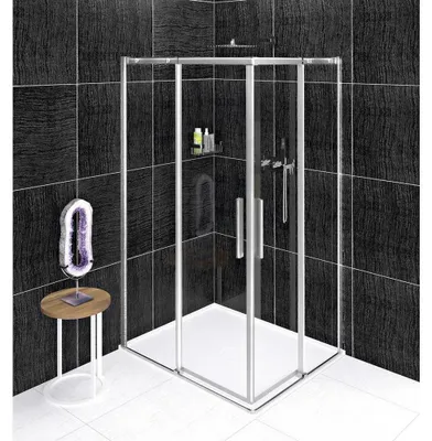 Imagen del producto de Cabina de ducha rectangular Polysan ALTIS, 900x800 mm, versión para instalación en esquina, entrada lateral (izquierda/derecha)