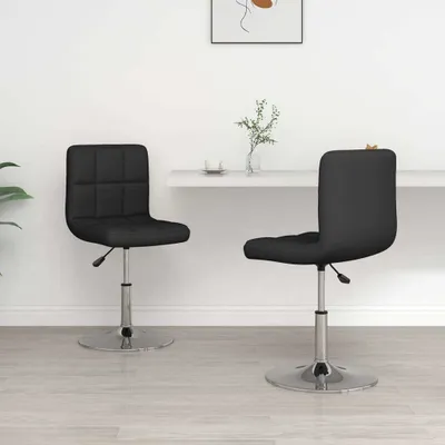 Produktbild von "im Angebot" Esszimmerstühle 2 Stk. Schwarz Kunstleder - Esszimmerstühle CC12448