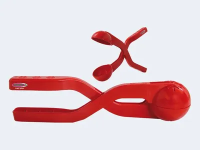 Produktbild von Schneeball-Zange rot 38cm für 7cm Schneebälle