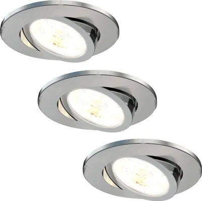 Produktbild von Ledvion 3er Set LED Einbaustrahler 7W CCT wasserdicht IP65