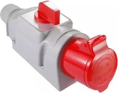 Zdjęcie produktu dla Zestaw zasilający z wyłącznikiem 16A 4P 400V L-O-P Tarel