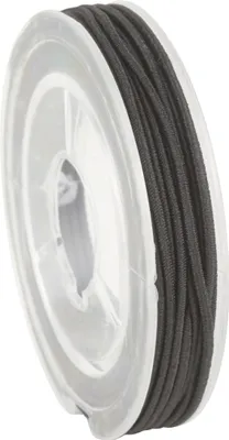 Produktbild von Gummikordel, 1 mm breit, 5 m Schwarz