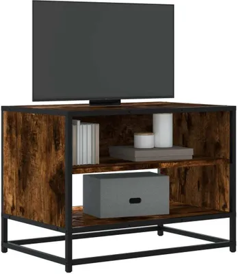 Produktbild von Möbel TV-Schrank Räuchereiche 61x40x46 cm Holzwerkstoff und Metall - TV-Schränke &28988