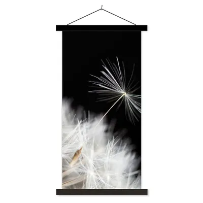 Produktbild von MuchoWow® Textilposter Blume - Löwenzahn - Pflanze 60x120 cm mit schwarzem Rahmen - Magnete