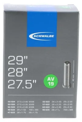 Produktbild von 50 x Schwalbe Schlauch AV19 27.5 Zoll |28| 29 Zoll x1.50-2.40.