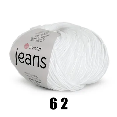 Obrázok produktu pre YarnArt Jeans (50g/160M) 62 weiß