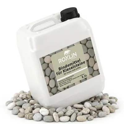 Produktbild von Roxlin Botanic Kiesbinder Kiesverfestiger Bindemittel für Kies/Schotter Aller Art Mulchbinder Gartenbahn Steinweg