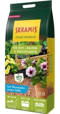 Produktbild von Seramis Pflanz-Granulat für Beet-, Balkon- & Kübelpflanzen, 12,5 Liter, 734435