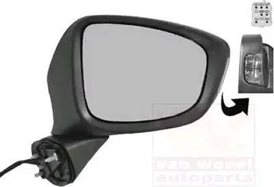 Zdjęcie produktu dla VAN WEZEL 2780808 Lusterko zewnętrzne Lusterko boczne prawe do MAZDA CX-5 (KE, GH) Wypukłe Podgrzewane Zagruntowane