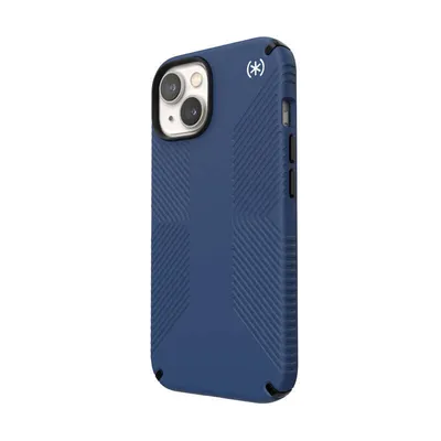 Produktbild von Speck Presidio2 Grip, Cover, Apple, iPhone 14, 15,5 cm (6.1"), Blau