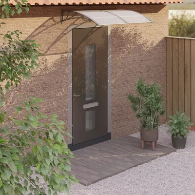 Obrázek produktu pro Maison Exclusive – stříška nad dveře, šedá, 150 × 100 cm, polykarbonát
