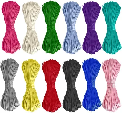 Zdjęcie produktu dla Nylonowa Sznura 240 m, 2 mm, Wodoodporna, Kolorowa, do Bransoletek i Biżuterii