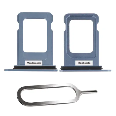 Produktbild von iPHONE 14 / PLUS SIM KARTEN HALTER TRAY ADAPTER FACH STECKER SLOT CARD + NADEL BLAU