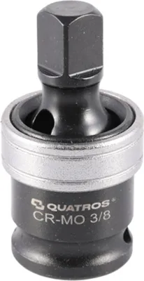 Immagine prodotto di Adattatore bussola per avvitatore & snodo cardanico esagonale adattatore avvitatore a impulsi, adattatore snodo cardanico a macchina impact da 3/8", Quatros