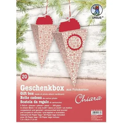 Produktbild von Geschenkbox Chiara 7,5x20x7,5cm VE=5 Stück Motiv: 20