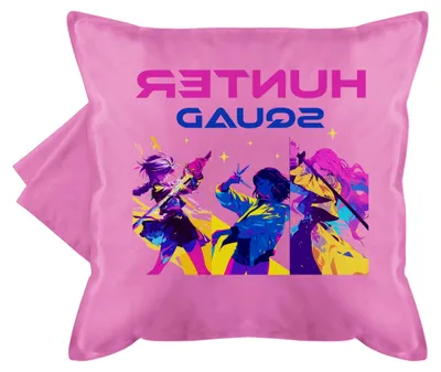 Produktbild von Kissenbezug - Anime Kissen - Hunter Squad - Dämonen K-Pop Fan Merchandise - 50 x 50 cm - Pink