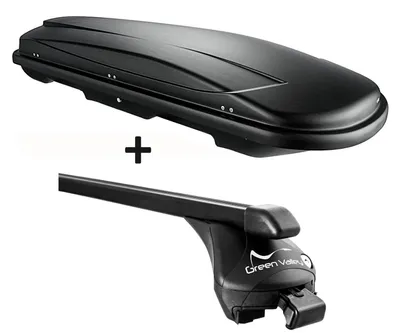Immagine prodotto di VDP Skibox nero JUXT600 lit + portapacchi compatibile con Ford Mondeo station wagon dal 2012 in poi