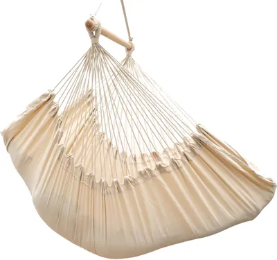 Produktbild von XXL Liege Hängesessel mit Seitenfach und Kissen - 220x120cm Outdoor Hängematte