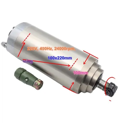 Obrázek produktu pro 3KW CNC vřetenový motor, 220V, vodní chlazení, 24000 ot/min, upínací sklíčidlo ER20