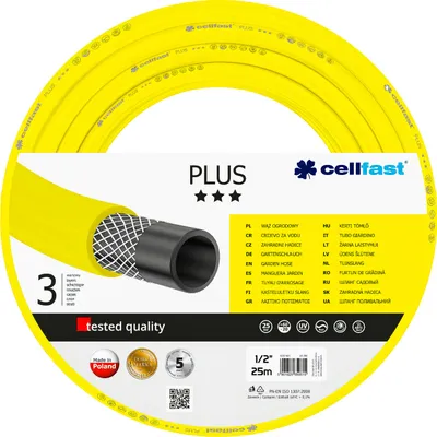Produktbild von Cellfast 10-221 Schlauch from garden 50 m above fromthe ground gelb