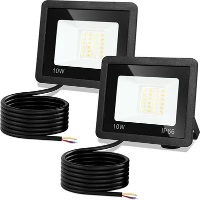 Zdjęcie produktu dla TolleTour Reflektor LED Reflektor budowlany LED 2 x 10 W, 3 kolory (3000/4000/6500 K), reflektor o stopniu ochrony IP66, wodoodporny