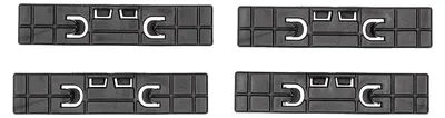 Produktbild von BLUPARTS - KOMPATIBEL 10099921 Gleitsegment Set wie INDESIT C00255284 für Trockner 4Stk
