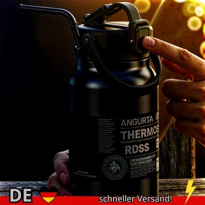Produktbild von Thermoskanne Edelstahl 304 Trinkbecher Tragbar Outdoor