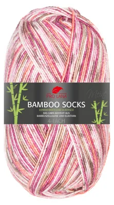 Produktbild von Pro Lana Bamboo Socks,vegane Sockenwolle,4-fädig,63% Polyacryl 30% Viskose 7% Polyester Elite 964 - pink/rose color