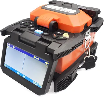 Produktbild von Elfcam - Glasfaserschweißgerät S10 - Kern-zu-Kern-Ausrichtung - 4 Motoren - 5" LCD-Bildschirm, 6400mAh Batterie, Kompatibel mit SM/MM/DS/NZDS, Komplettset Inklusive