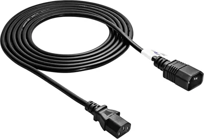 Produktbild von AKYGA Strom-Verlängerungskabel für PC-Drucker AK-PC-07A 3-poliges IEC C13 C14-Kabel 3 m
