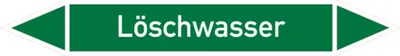 Produktbild von Dreifke® Rohrleitungsetikett, Löschwasser | Folie selbstklebend | 100x15 mm, ...
