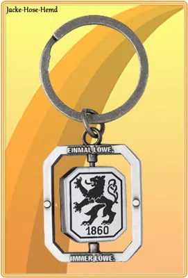 Produktbild von TSV 1860 München Schlüsselanhänger Spinner Retro Emblem Anhänger Gr. 7,5x3cm