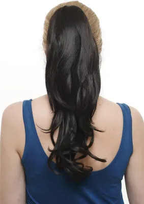Produktbild von WIG ME UP Haarteil Zopf voluminös und wellig lang Schwarz SA07-2