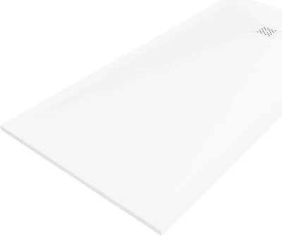 Obrázok produktu pre Mexen Stone+ kompozitná sprchová vanička obdĺžniková 160 x 80 cm, biela, kryt biely – 44108016-W
