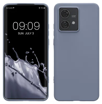 Produktbild von kwmobile Handyhülle für Motorola Edge 40 Neo Hülle - TPU Case - Kabelloses Laden - Schutzhülle Cover in Lavendelgrau