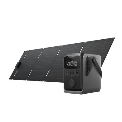 Produktbild von ECOFLOW TRAIL 300 DC Tragbare Powerstation mit 60 W Solarpanel, 288 Wh Ultraleichte LiFePO4-Batterie, 300 W Solargenerator, Schnellladung, 5 Ausgänge