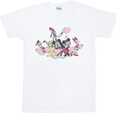 Produktbild von Disney - "Love Friends" T-Shirt für Damen BI37263 (S) (Weiß)