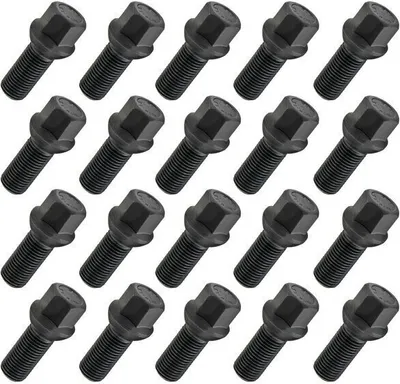 Produktbild von 20x Radschraube M14x1.5 , Gewindelänge: 28mm, Kugelbund, SW17, Schwarz
