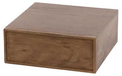 Obrázok produktu pre FURNLUX Nočný stolík z akácie 35 cm (2 ks) / Hlavná farba: hnedá / Rozmery: 35 x 14 x 35 cm