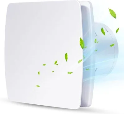 Immagine prodotto di Ventilatore da parete silenzioso per cucina, bagno e WC - 100 mm, bianco, IPX4