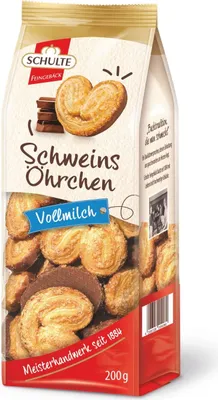 Produktbild von Schulte Schweinsöhrchen Vollmilch, 200g