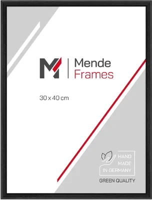 Produktbild von MendeFrames Holzrahmen H011 Schwarz 13x13 cm mit Antireflexglas