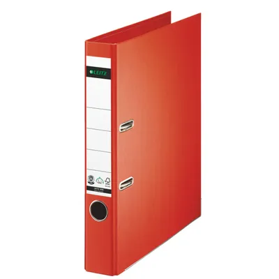 Produktbild von LEITZ Vollpapier-Ordner, 180 Grad, DIN A4, 50 mm, hellrot